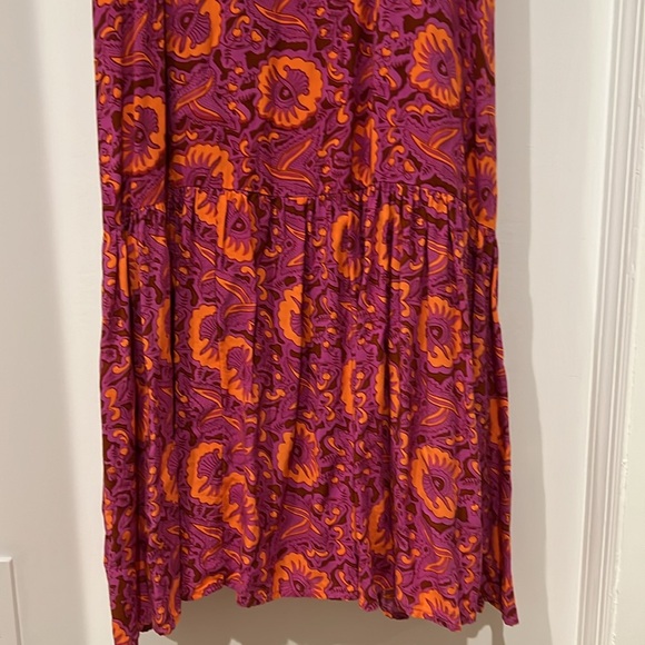 House of Harlow 1960 Maxi Dress. PARTY SUMMER FUN purple & orange, worn once. SM - Picture 3 of 8